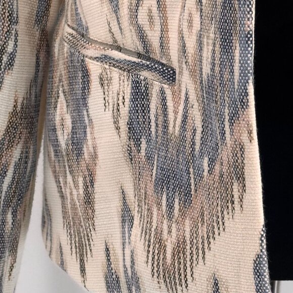 2/$18 SALE! Chicos Blazer Womens Jacket‎ M Southwestern Geometric Cowgirl Ikat - Picture 8 of 9
